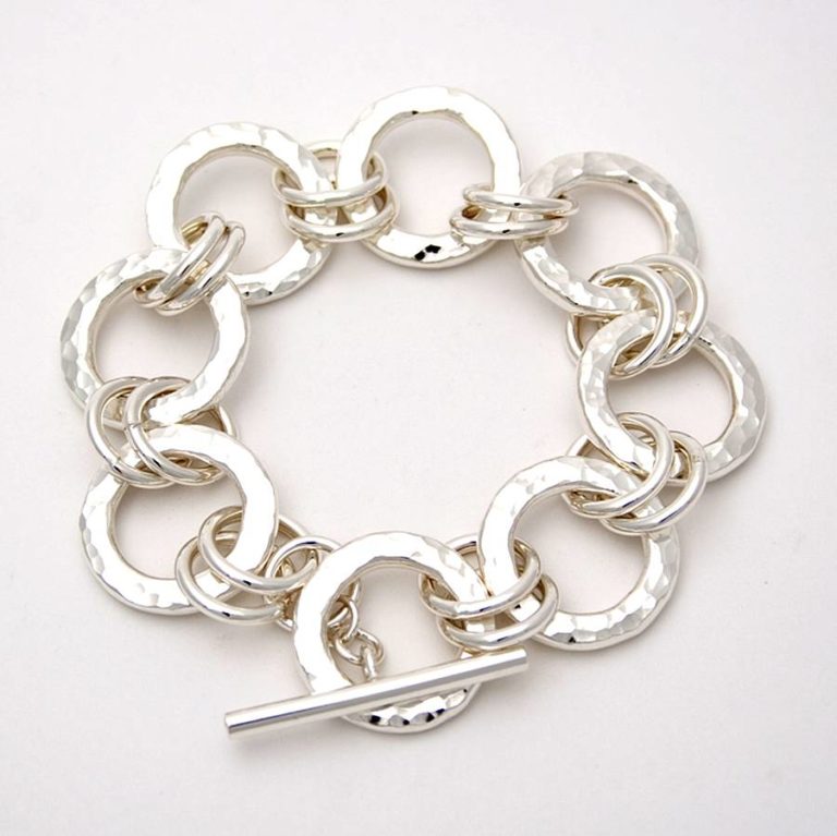 Silver chunky bracelet